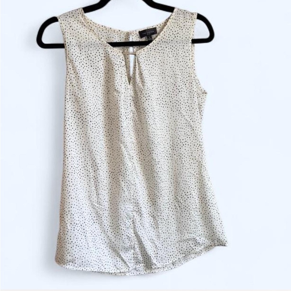 Polka Dot Sleeveless Blouse
